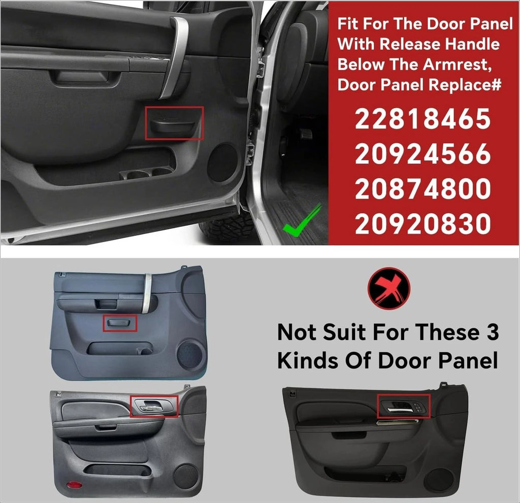 Driver Door Armrest Repair Kit for Chevy Silverado GMC Sierra (2010–2014) 22818465