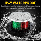 LED Boat Navigation Lights Red and Green for Marine Bow Light