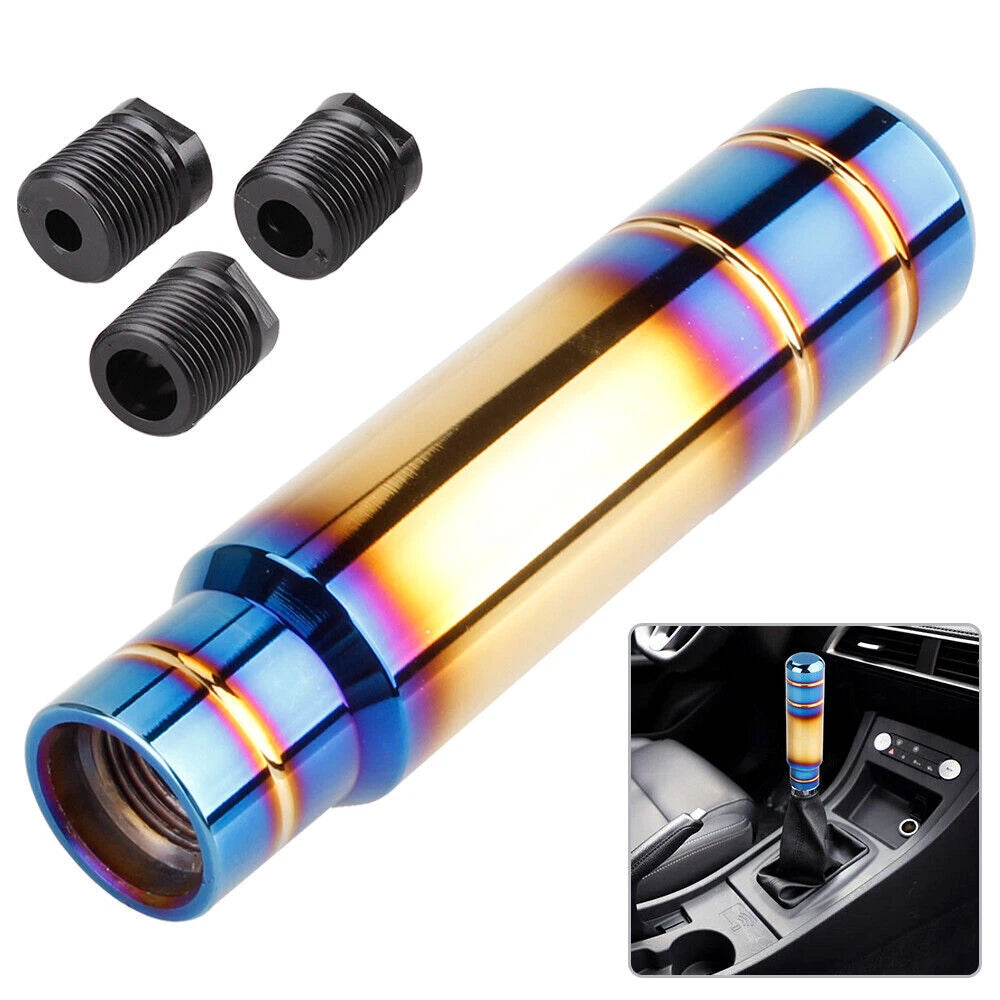 JDM Aluminum Gear Shift Knob with Racing Fabric Boot Cover