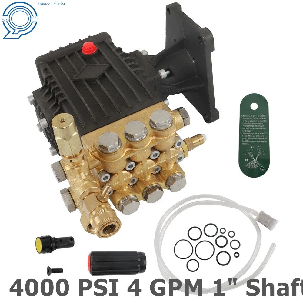 Pressure Washer Pump for 4000 PSI Power Washer (1" Hollow Shaft)