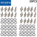 50Pcs Billet Aluminum Fender Washer/Bolt Dress Up Kit for JDM Vehicles