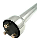 Polished Stainless Steel Steering Column with 3-Bolt Adapter for Universal (—)
