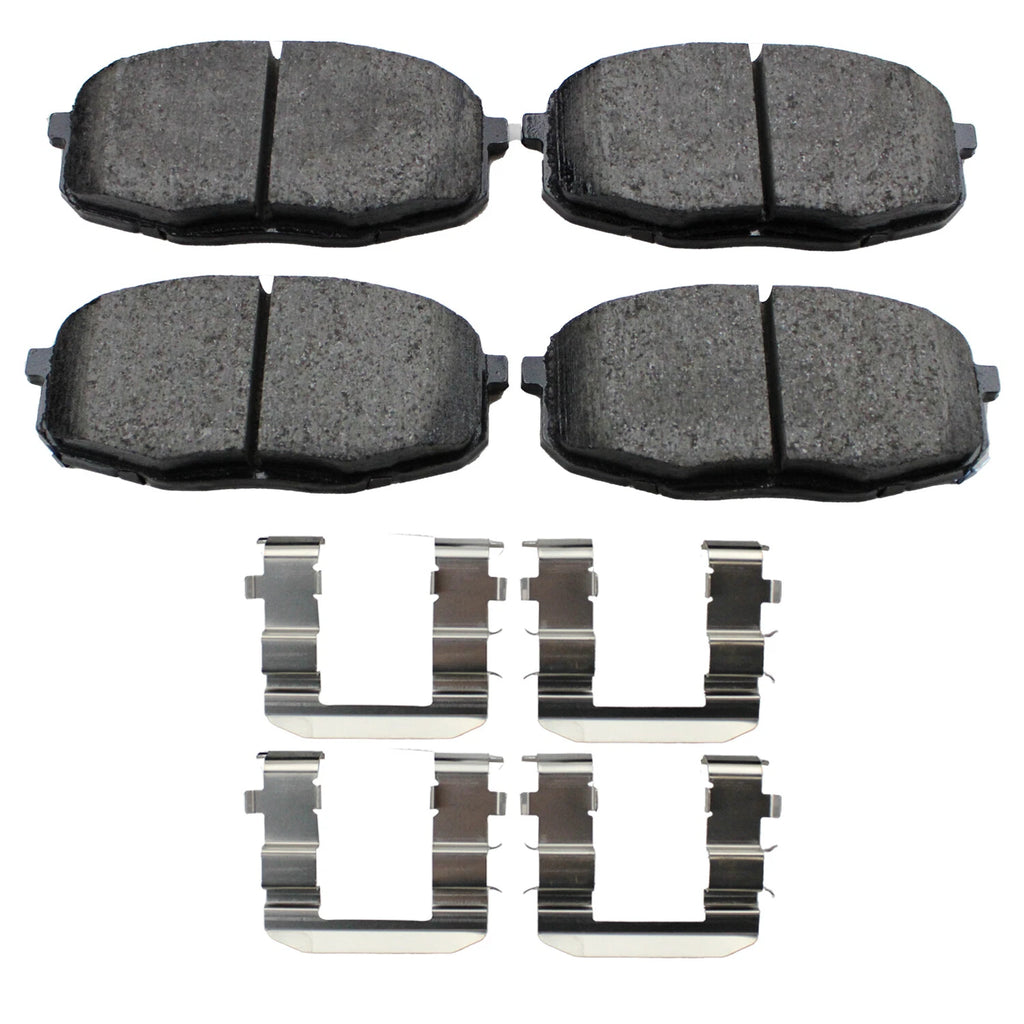 Set of 4 Akebono ProACT Ultra Premium Front Ceramic Pads for Kia Soul (2014–2016)