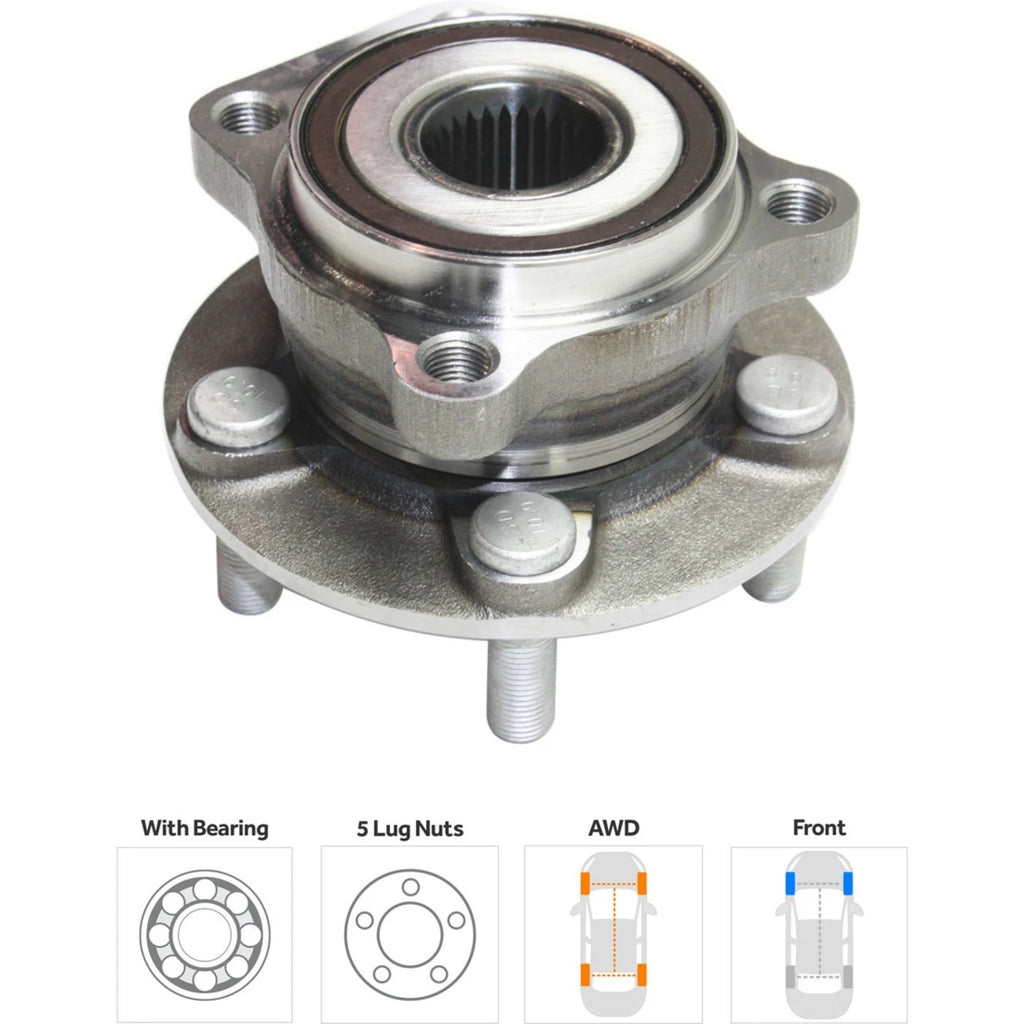 Set of 4 Wheel Hubs for Subaru Legacy