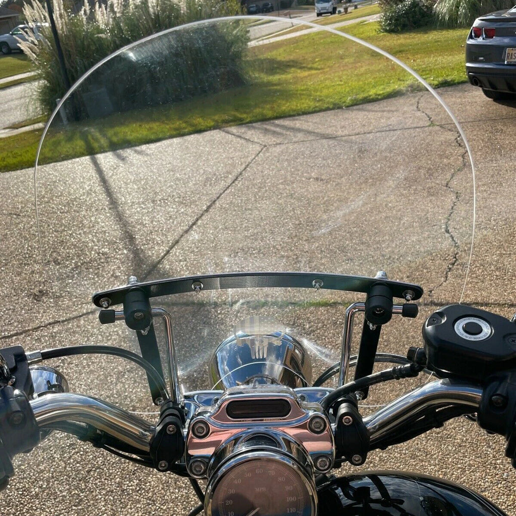 19" Clear Front Windshield for Harley Honda Magna Shadow Spirit