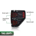 LED Rear Tail Lights for Ford F-150 (2009–2014)
