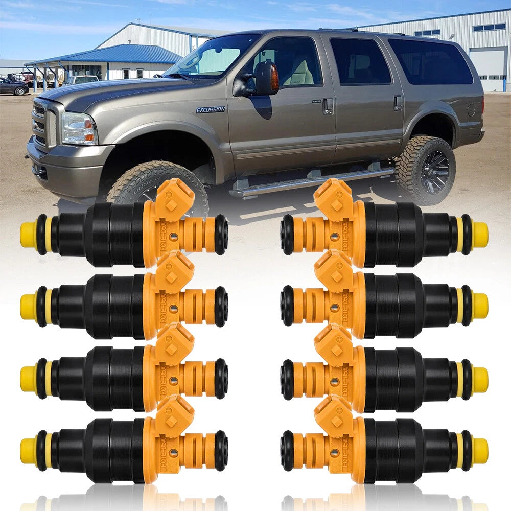 Set of 8 Flow Matched Fuel Injectors for Ford F-150/F-250/F-350