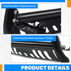 Bull Bar Push Bumper Grille Guard for Silverado Tahoe Sierra Yukon (2007–2018)