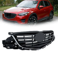 Front Grille for Mazda CX-5 (2015–2016) Painted Black with Chrome Molding