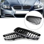 Front Kidney Grille Chrome Black for BMW E90 E91 328i 335i (2009-2011)
