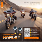 LED Fog Light Turn Signal Bracket for Harley Road King (1994–Up) Street Glide (2014–Up)