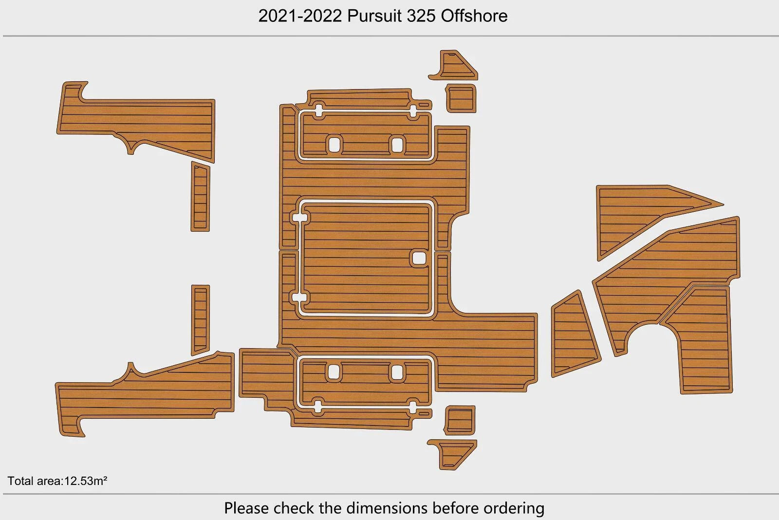 EVA Foam Flooring Mat for Pursuit 325 Offshore (2022)