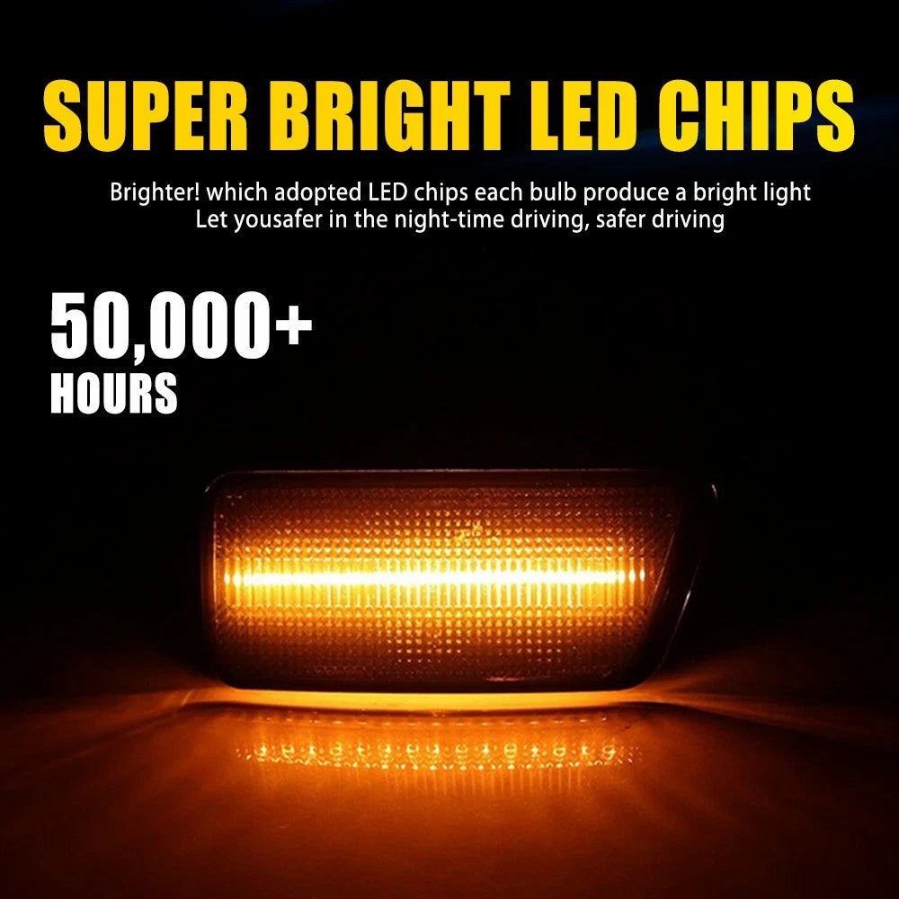 Smoked LED Bumper Side Marker Lights for Ford Bronco Sport (2021–2023)