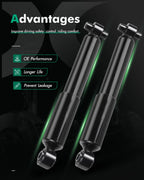 Rear Pair Shocks Struts for Mazda MPV (2000–2006) RWD 37244