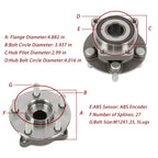 Front Wheel Bearing and Hub Assembly for Subaru Outback Legacy (2005â2014)