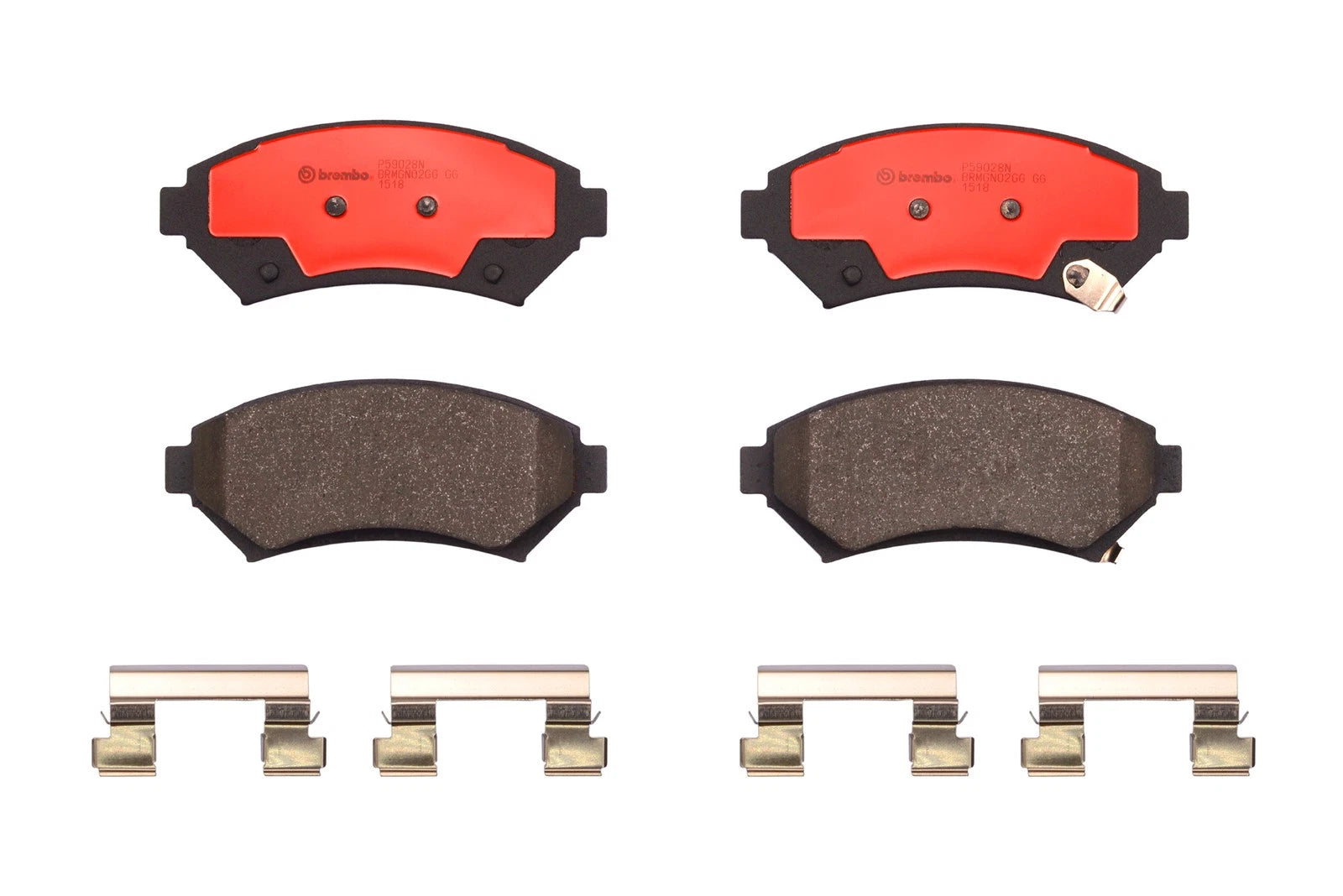 Set of 4 Brembo Front Ceramic Brake Pads for Buick Chevy Pontiac Cadillac Oldsmobile