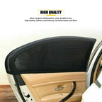 Set of 4 Window Sun Shade Covers for Car (UV Protection)