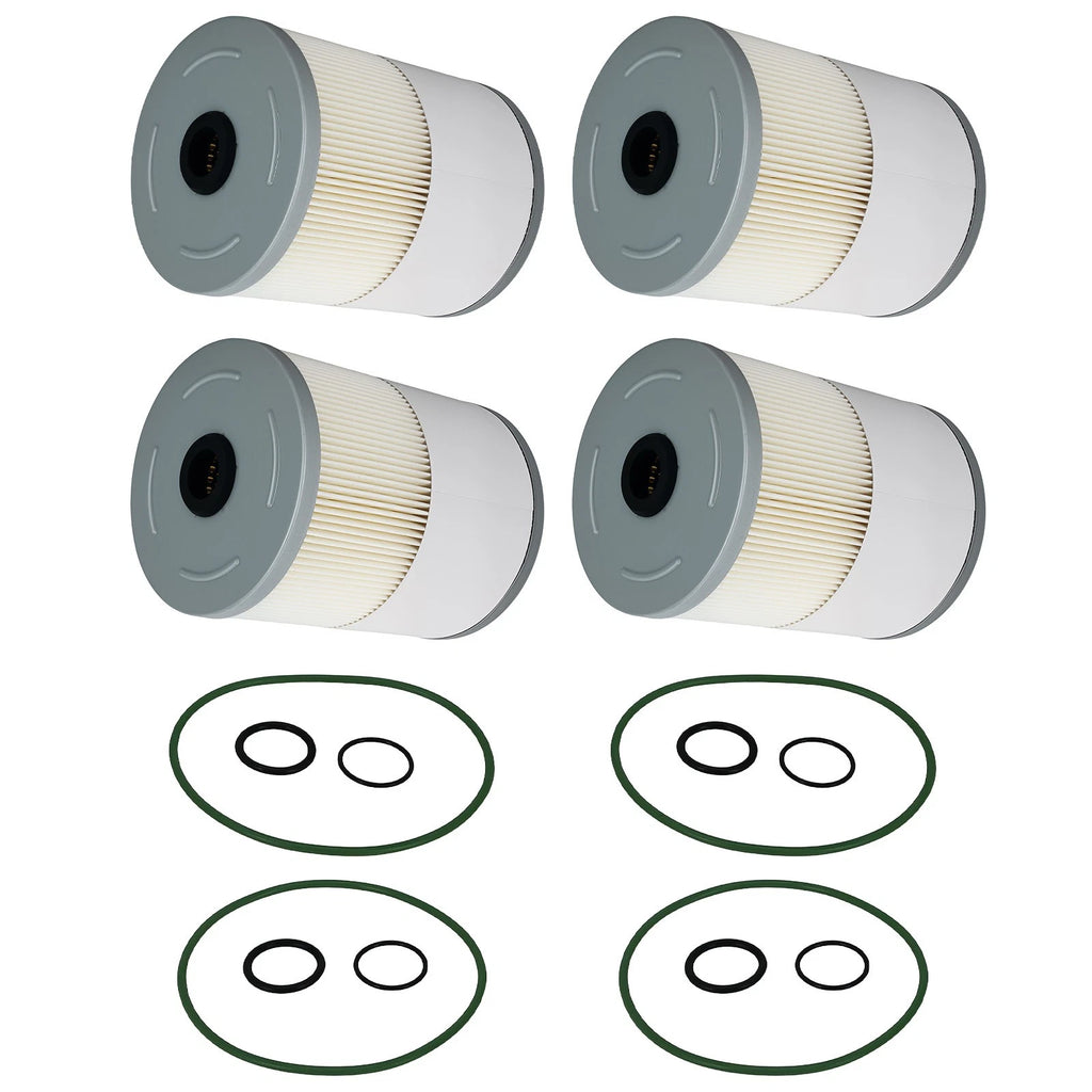 Set of 4 Fuel Filters for Detroit Diesel DD13 DD15 DD16