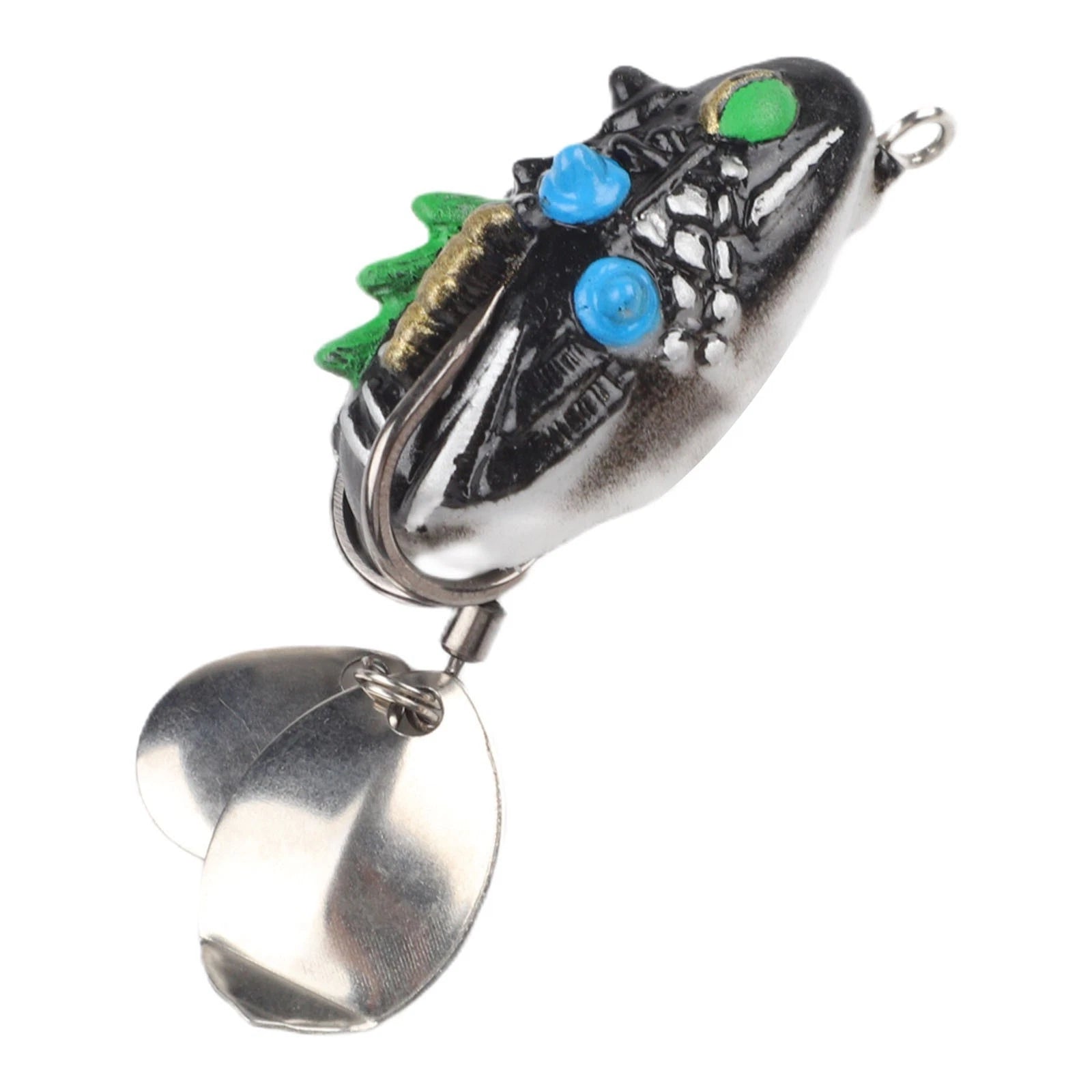 Frog Bait Lure 3.5cm 4g with Double Blades for Bass Fishing (Various Colors)