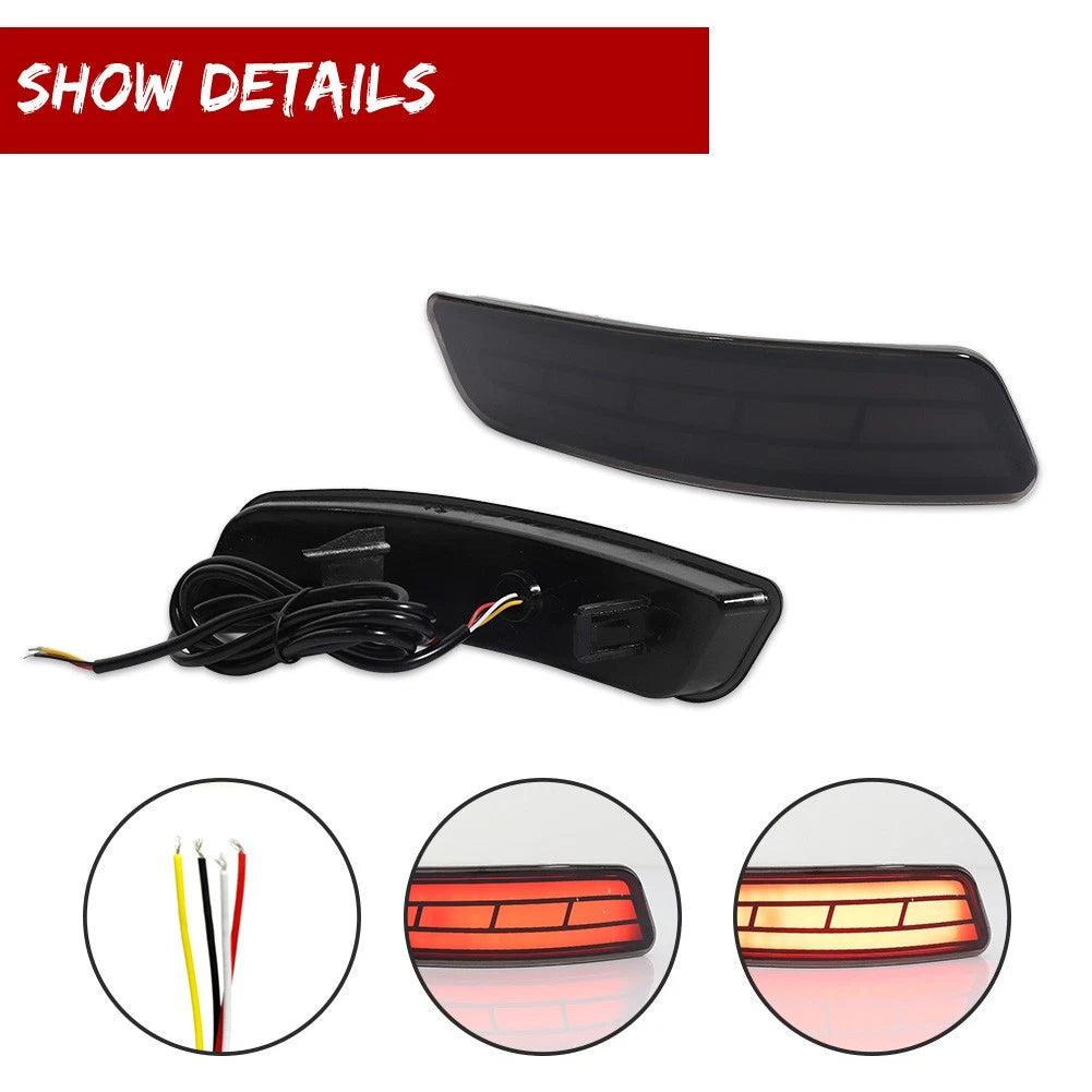Smoked LED Rear Reflector Tail Lights for Lexus ES (2013–2018)
