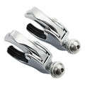 4 x 49mm Windshield Clamps for Harley Fat Bob FXLR (2018-2025) Chrome