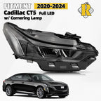 Full LED Headlight with Cornering Lamp for Cadillac CT5 (2020–2024)