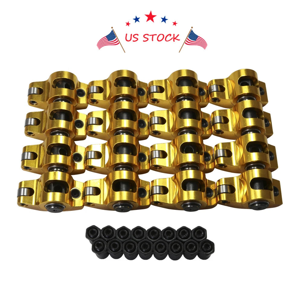 Set of 16 Roller Rocker Arms for Ford SB 289 302 351 (1962–1997)