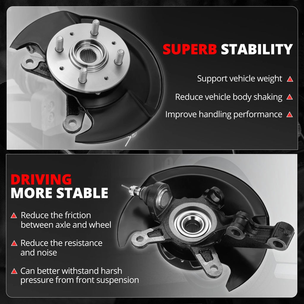 Front Right Loaded Wheel Bearing Knuckle Assembly for Honda Civic (2003–2005)