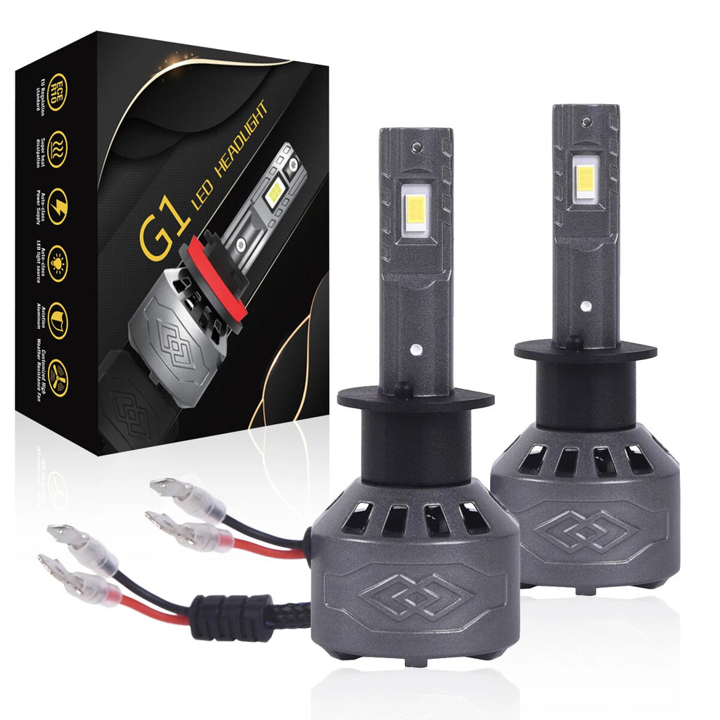 Set of 2 LED Headlight Bulbs for  H1