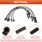 6 Pcs Spark Plug Wire Ignition Coil Cable No. 12192462 for Buick Century (2000–2005)