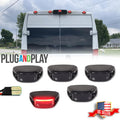 Set of 5 LED Rear Cab Roof Marker Running Lights for Ram ProMaster 1500 2500 3500 (2014–2023)