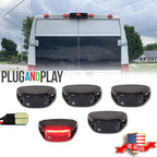 Set of 5 LED Rear Cab Roof Marker Running Lights for Ram ProMaster 1500 2500 3500 (2014–2023)