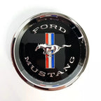 Black Center Cap for 1964–1966 Ford Mustang Tri-Bar Pony Styled Steel Hubcap