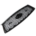 Front Grille Bumper Upper for Infiniti Q50 (2018–2021) Black Mesh