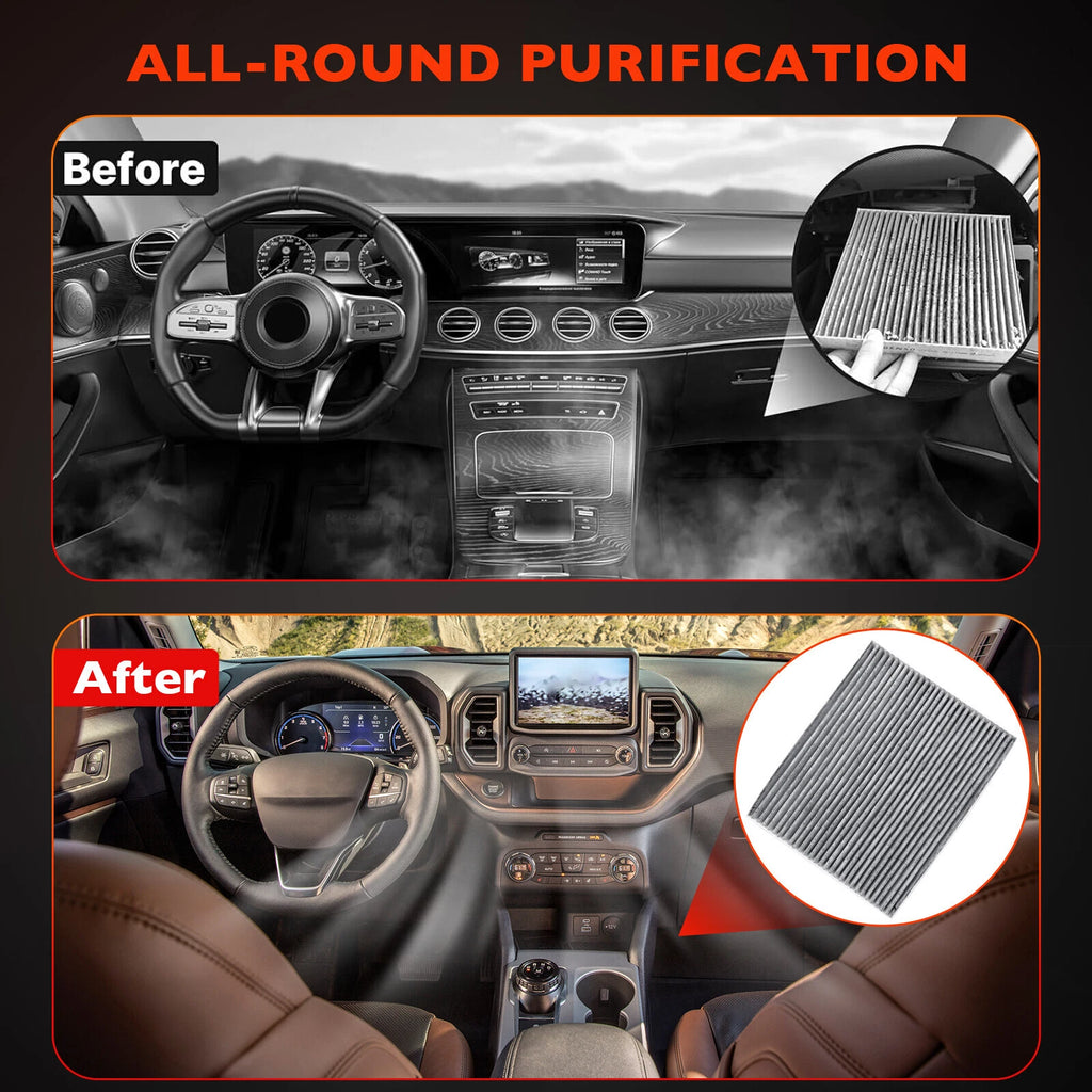 2X Cabin Engine Air Filter for Ford Bronco (2021–2025) CF12772 MB3G-9601AA