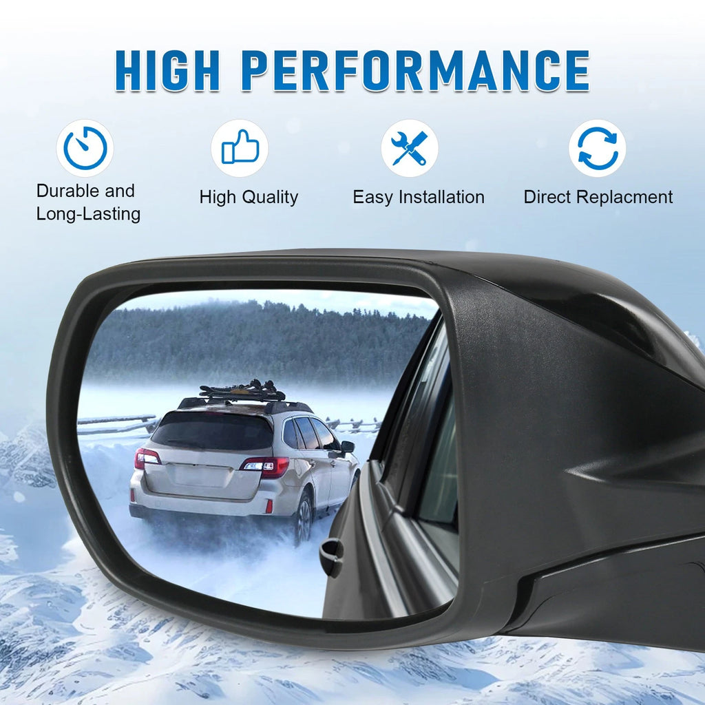 Power Textured Black Driver Side Mirror for Honda CR-V (2012-2016)