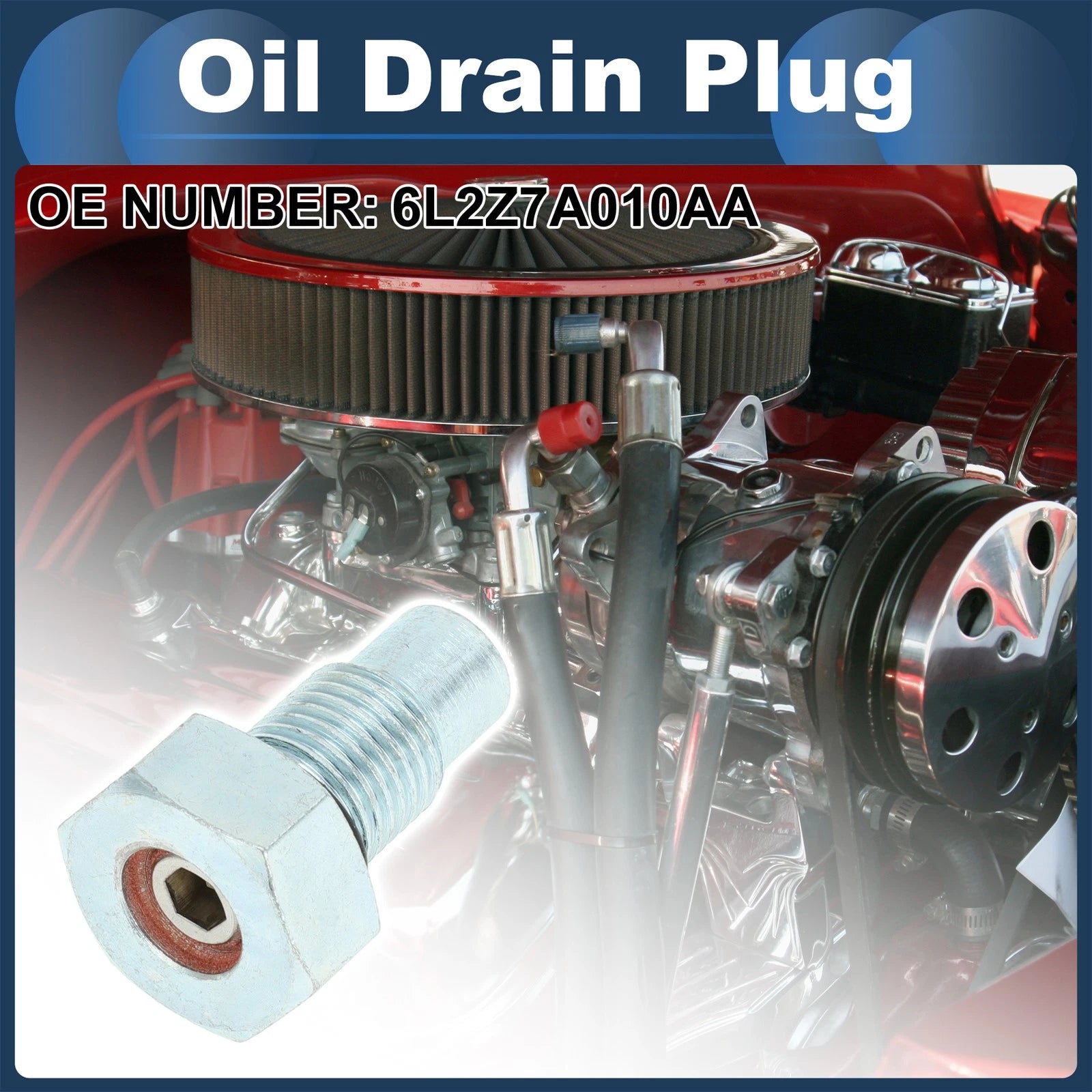 Oil Drain Plug No. 6L2Z7A010AA for Ford Explorer Sport Trac (2007–2010)