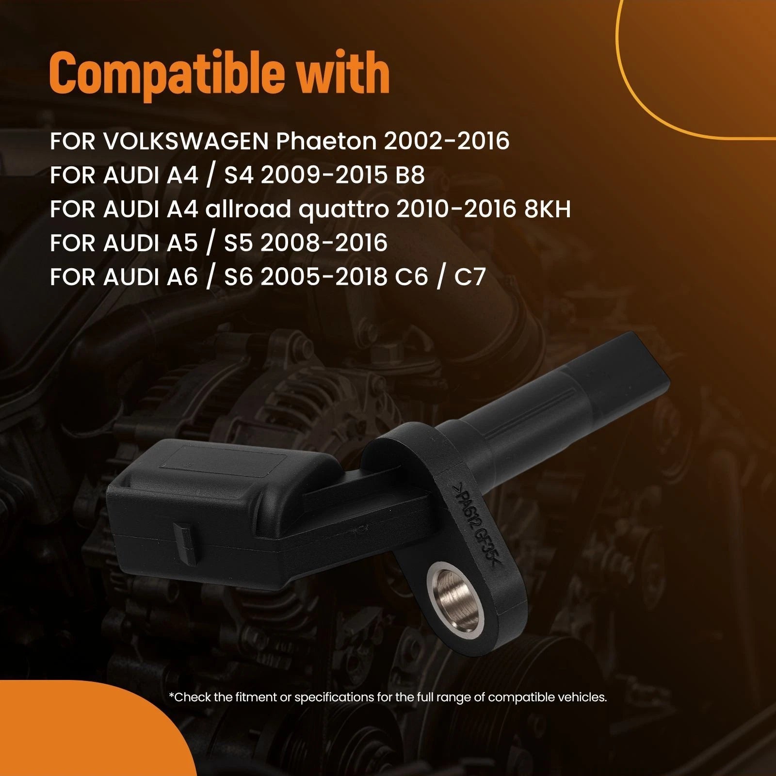ABS Wheel Speed Sensor for Audi A6 A7 S6 S7 (2011-2018)