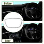 Steering Wheel Trim Cover Sticker for Audi Q7 (2007–2015) Silver Tone