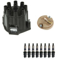 Distributor Rotor Cap & Spark Plugs Kit for GMC C15 C25 C35 K15 K25 K35 (1975–1986)
