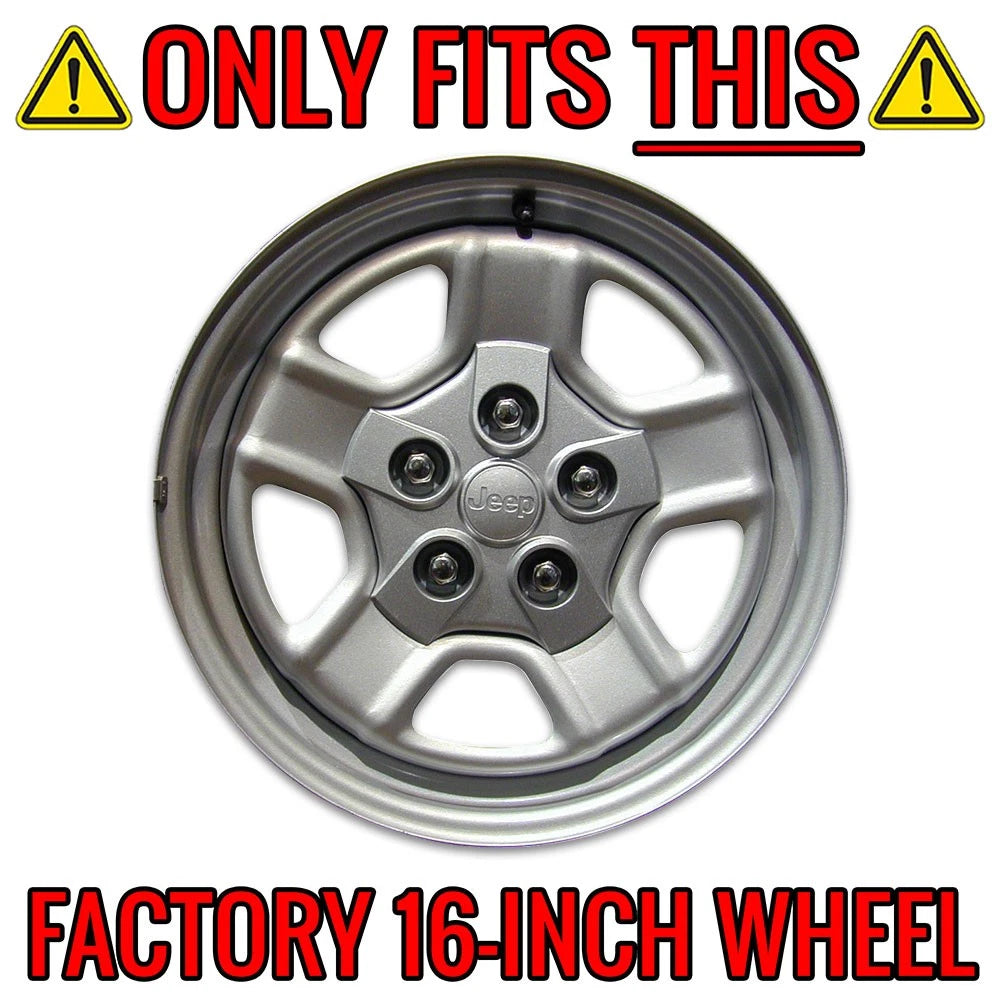 Hub Caps Wheel Skins 16 Inch 5 Spoke Replacement for Jeep Patriot (2007–2017)