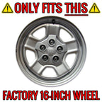 Hub Caps Wheel Skins 16 Inch 5 Spoke Replacement for Jeep Patriot (2007–2017)