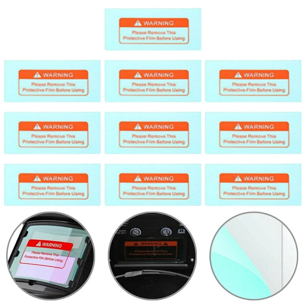 Welding Helmet Lens 110x50mm Clear Double-Sided Film