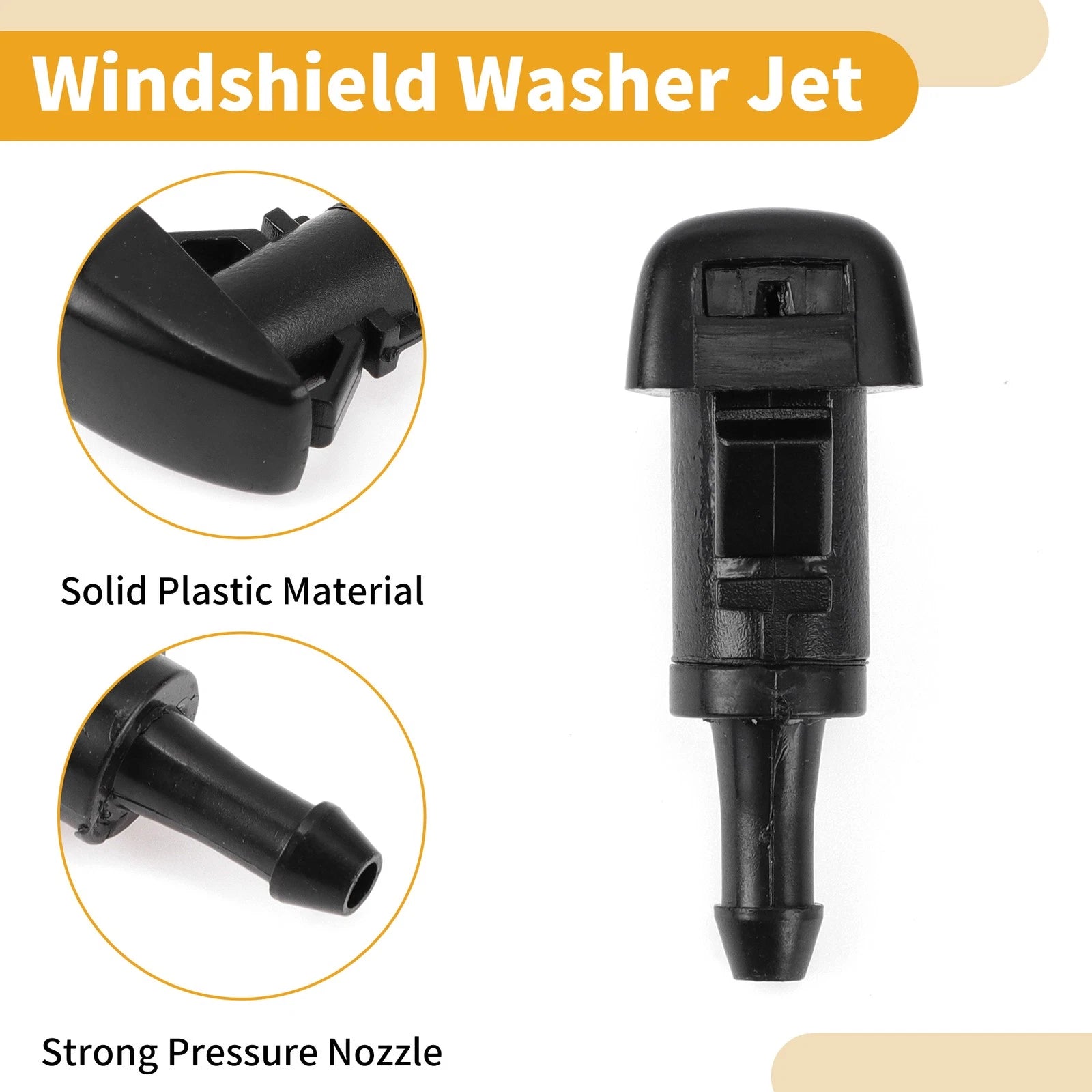 2X Front Windshield Washer Nozzle Gasket for Dodge Avenger (2008–2011)