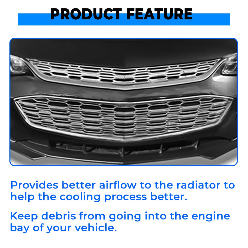 Chrome Snap On Grille Overlay for Chevy Malibu (2016–2018)