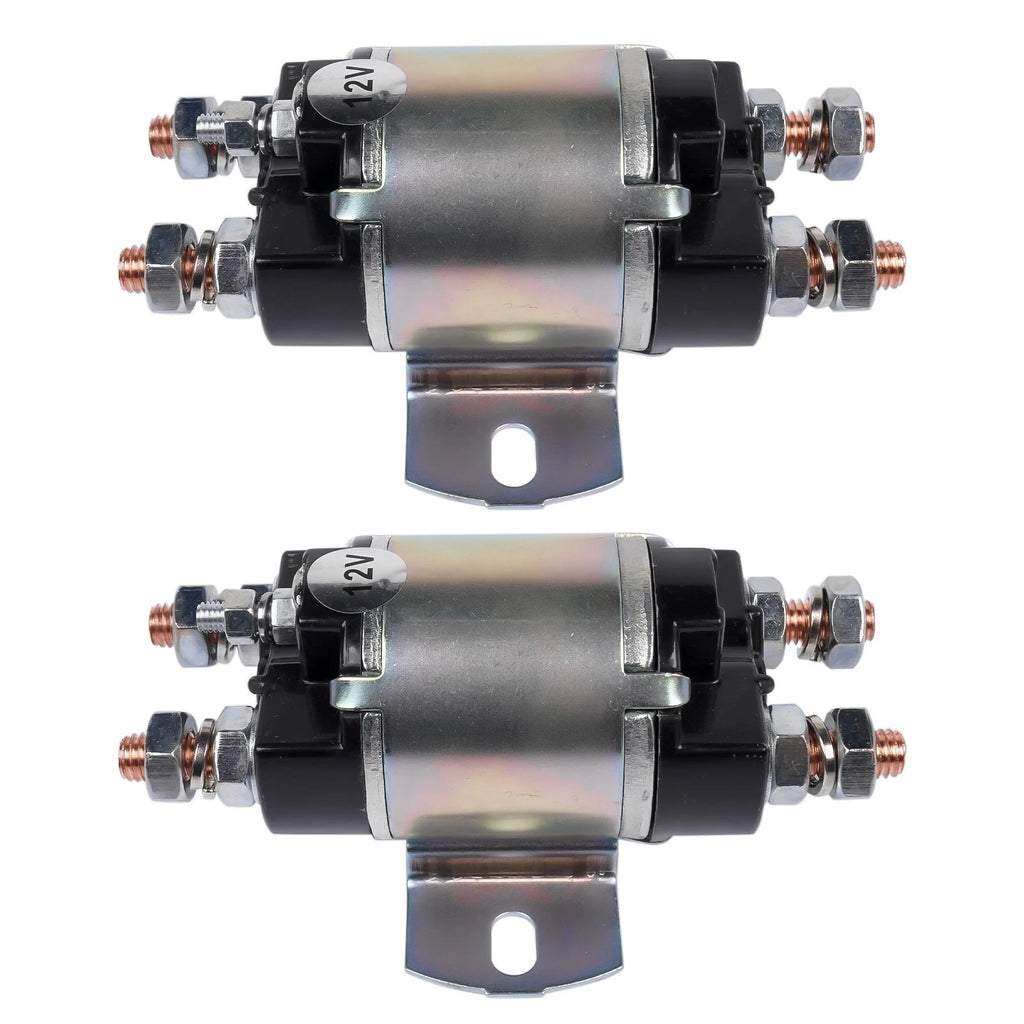 Set of 2 Solenoids for Yamaha G1 Gas Golf Cart (12V, 6 Terminal)