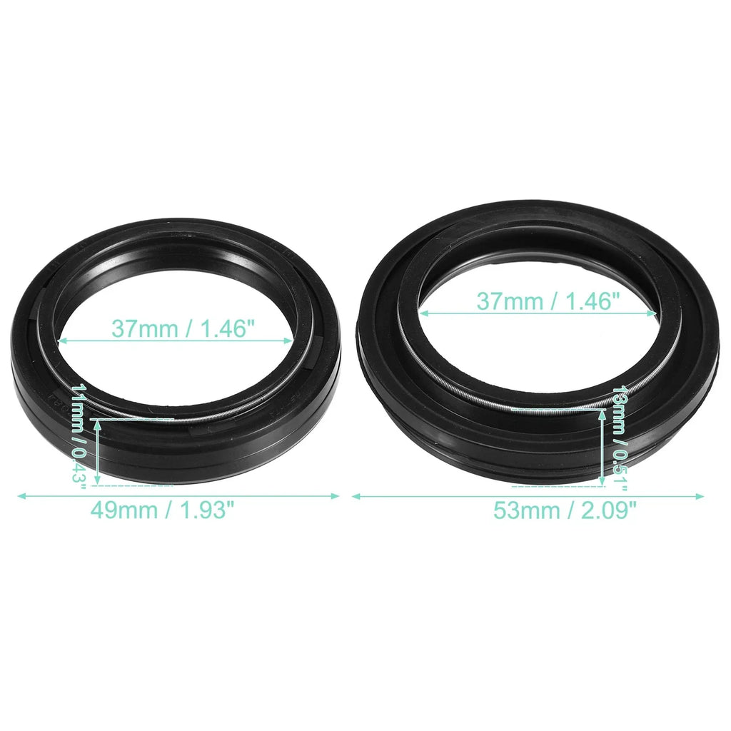 37mm x 11mm Motorcycle Front Fork Shock Oil Seal Dust Seals for Honda VFR400