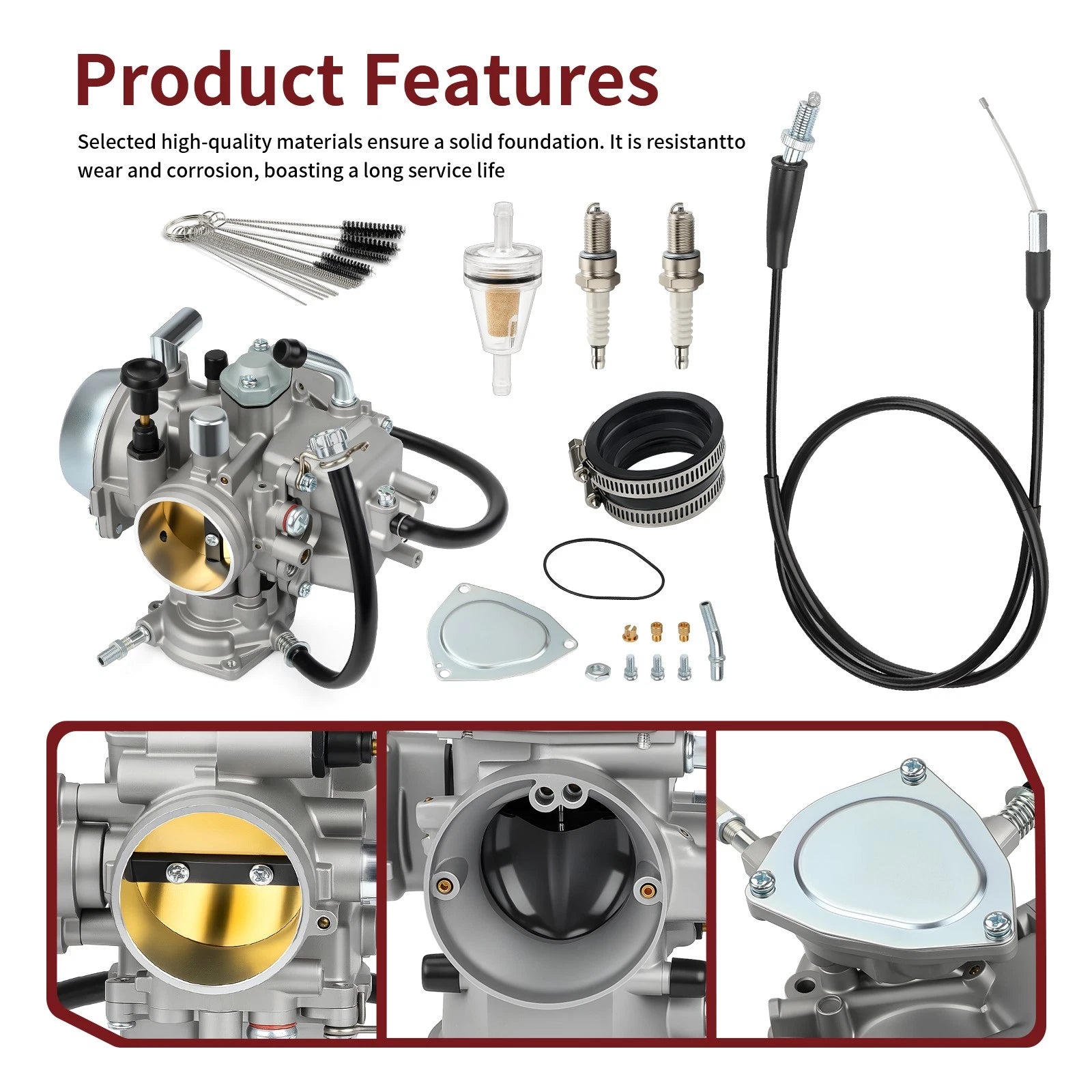 Carburetor w/ Throttle Cable for Can-Am DS650 (2000–2007) 707200142