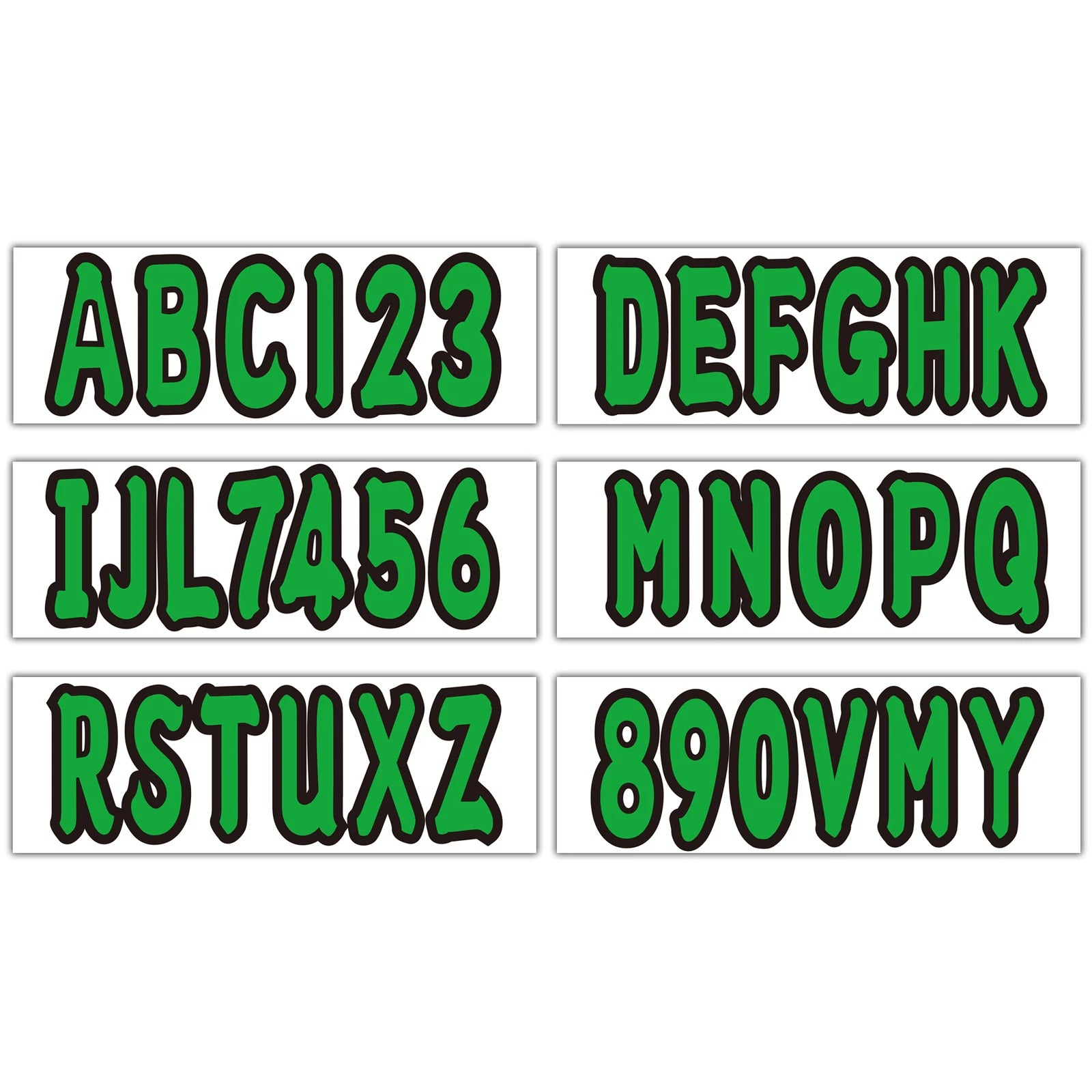 Set of 4 Watercraft Registration Numbers for Boat JetSki (3")