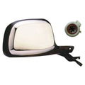 Replacement Black Chrome Passenger Side Power Door Mirror w/o Turn Signal
